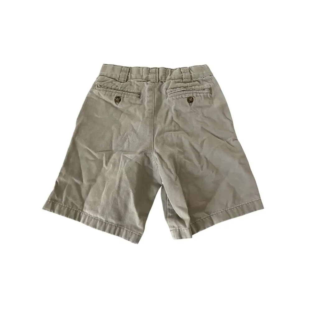 The Children's Place Beige Khaki Tan Chino Flat Front Shorts Boys Youth Size 7
